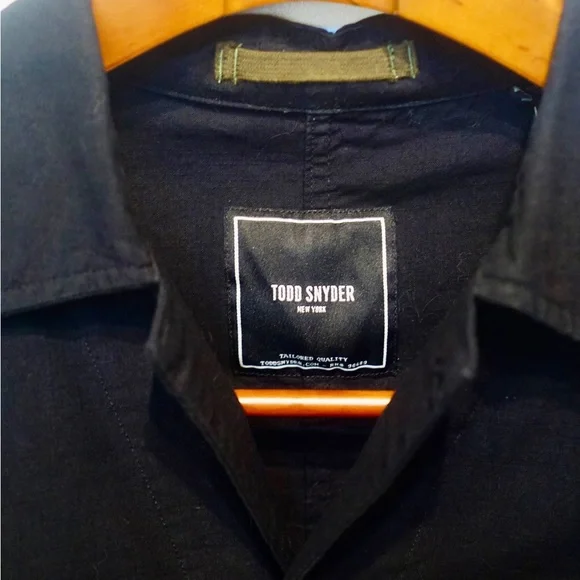 Todd Snyder Black Embroidered Chore Coat - Picture 5 of 5